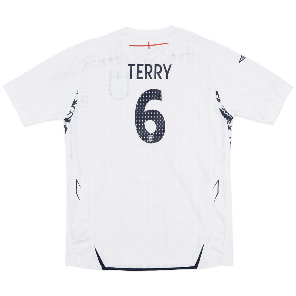 2007-09 England Home Shirt Terry #6 - 8/10 - (XL.Boys)