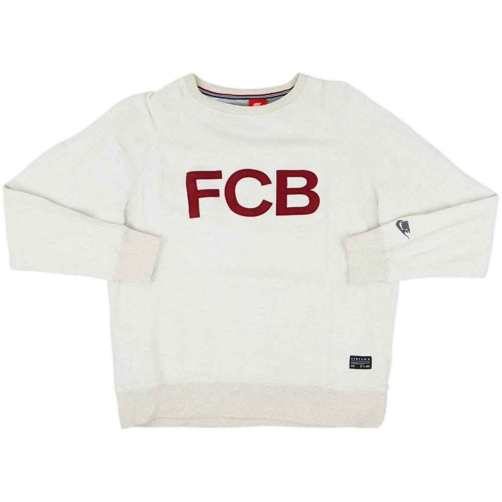 2013-14 Barcelona Nike Sweat Top - 7/10 - (M)