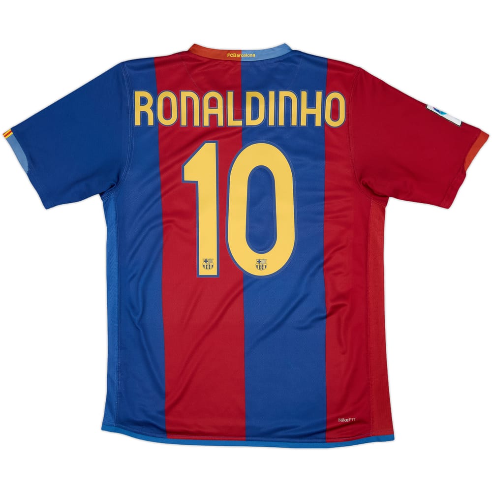 2006-07 Barcelona Home Shirt Ronaldinho #10 - 6/10 - (M)