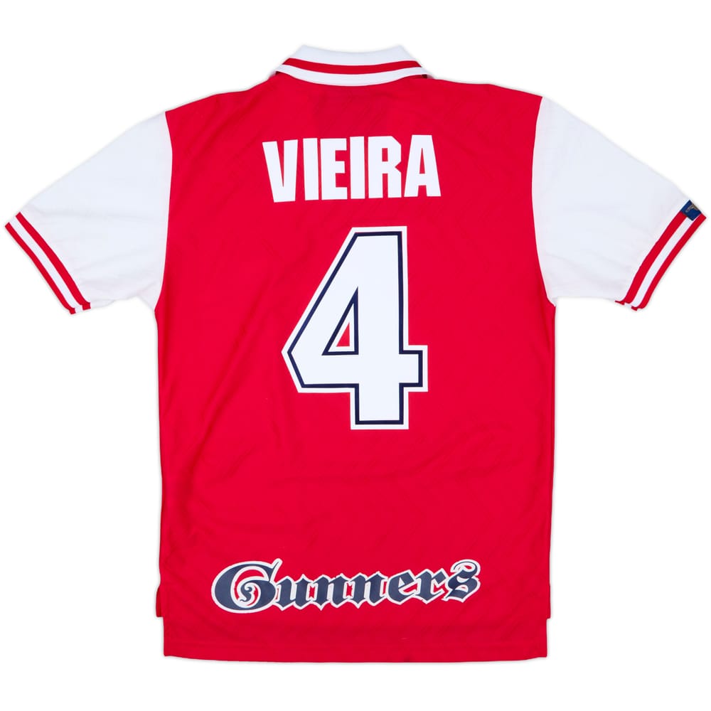 1996-98 Arsenal Home Shirt Vieira #4 - 8/10 - (S)