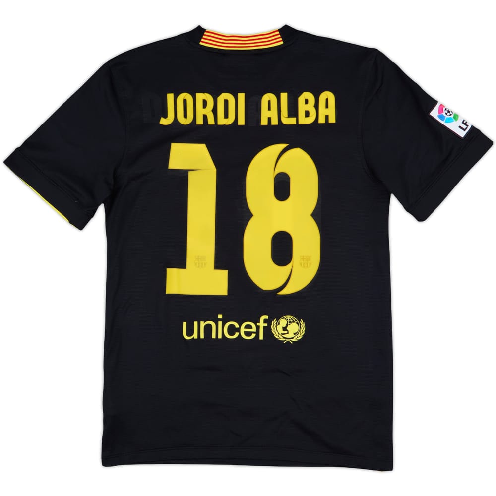 2013-14 Barcelona Third Shirt Jordi Alba #18 - 8/10 - (S)