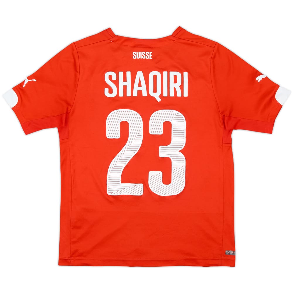 2014-15 Switzerland Home Shirt Shaqiri #23 - 4/10 - (S.Boys)
