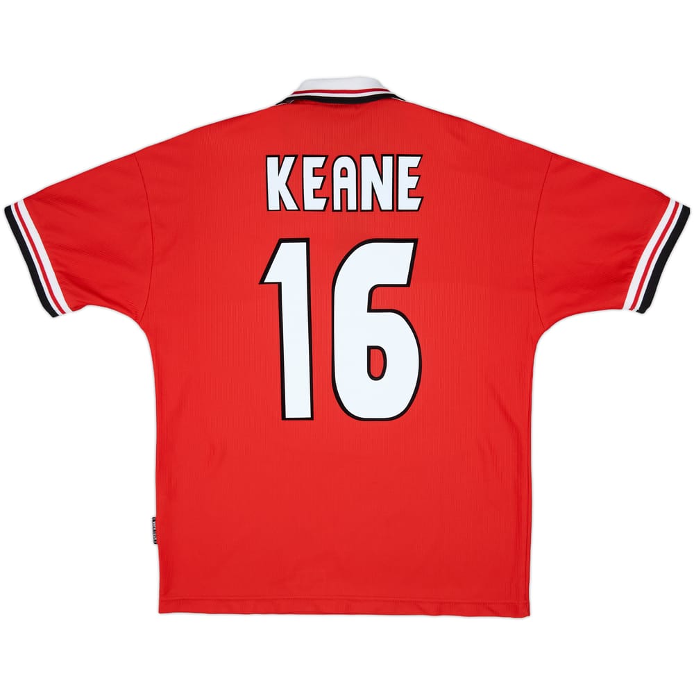 1998-00 Manchester United Home Shirt Keane #16 - 9/10 - (M)