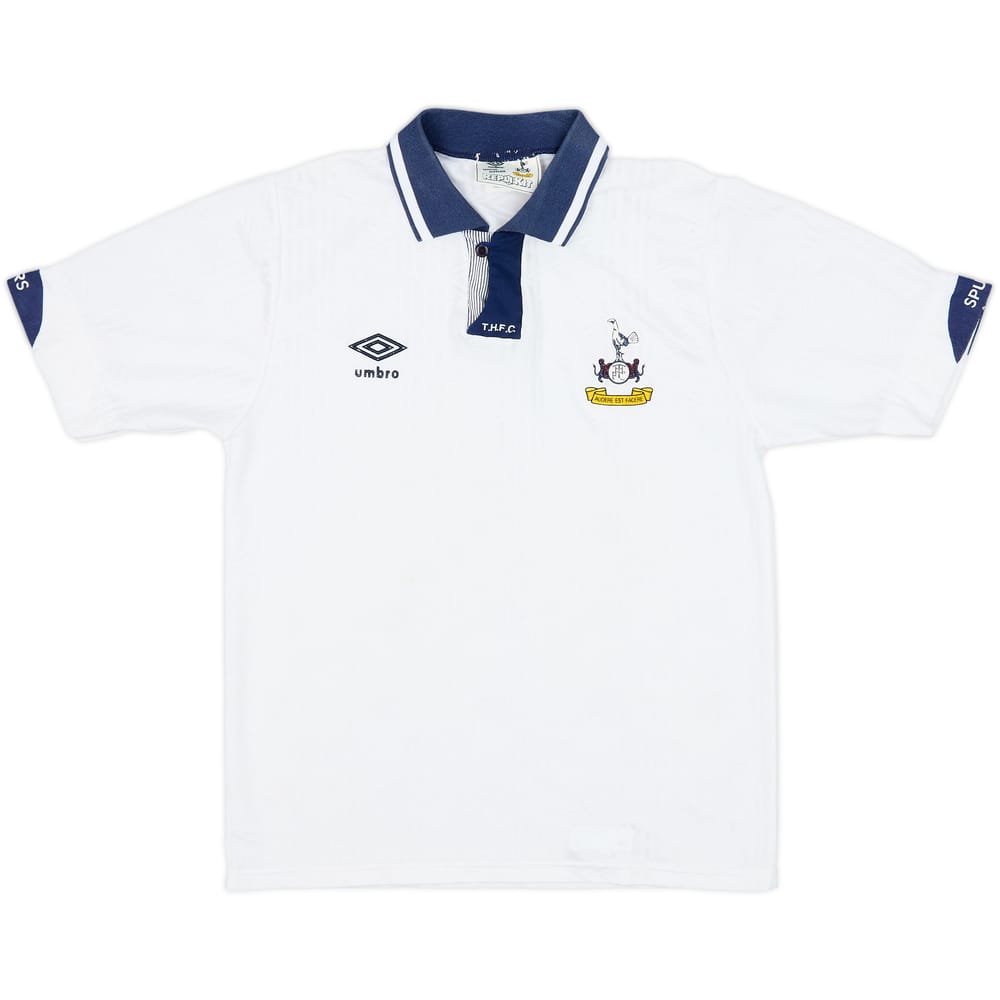 1991-93 Tottenham Home Shirt - 8/10 - (S)