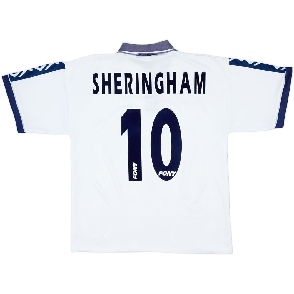 1995-97 Tottenham Home Shirt Sheringham #10 - 8/10 - (M)