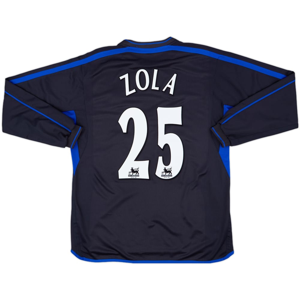 2002-04 Chelsea Away L/S Shirt Zola #25 - 6/10 - (L)