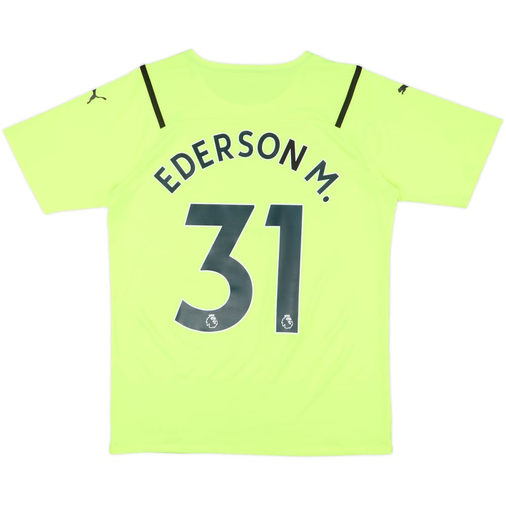 2021-22 Manchester City Authentic GK S/S Shirt Ederson M. #31 - 8/10 - (L)