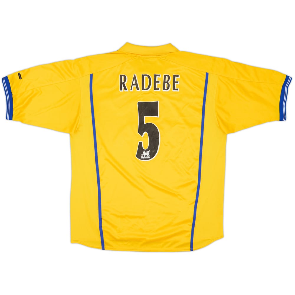 2000-02 Leeds United Away Shirt Radebe #5 - 6/10 - (L)