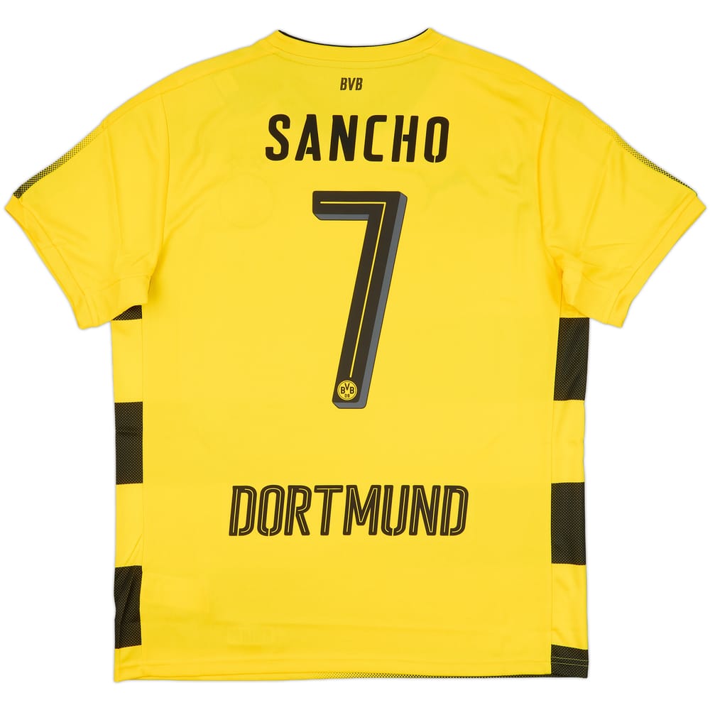 2017-18 Borussia Dortmund Home Shirt Sancho #7 (L)