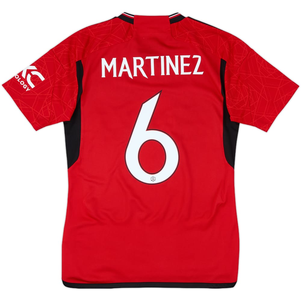 2023-24 Manchester United Home Shirt Martinez #6 - 9/10 - (S)