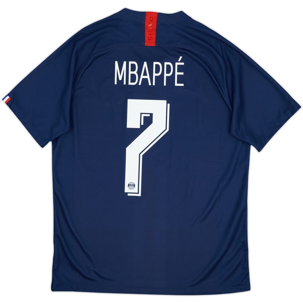 2019-20 Paris Saint-Germain Home Shirt Mbappe #7 - 7/10 - (L)