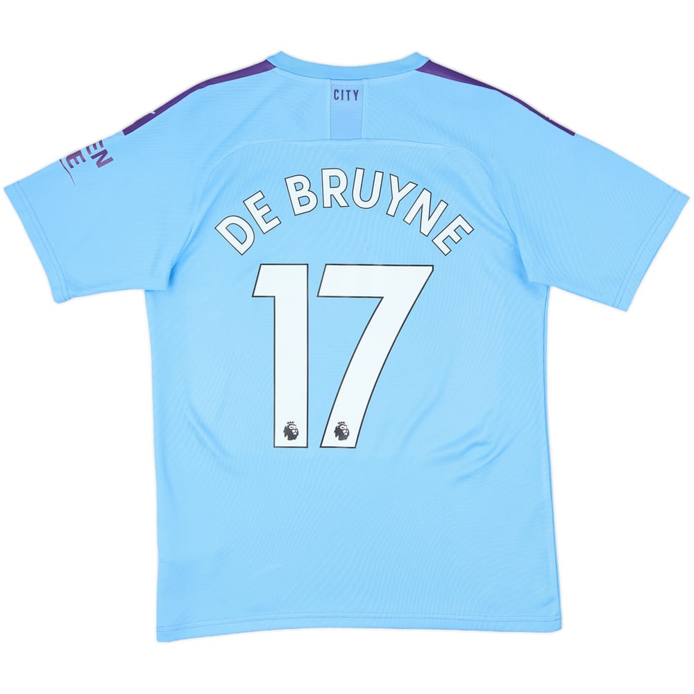 2019-20 Manchester City Home Shirt De Bruyne #17 - 7/10 - (M)