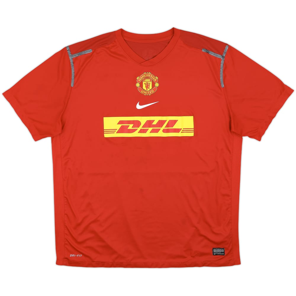 2012-13 Manchester United Player Issue Nike Training Shirt - 7/10 - (XXL)