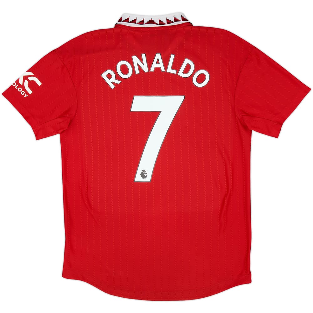 2022-23 Manchester United Authentic Home Shirt Ronaldo #7 - 8/10 - (M)