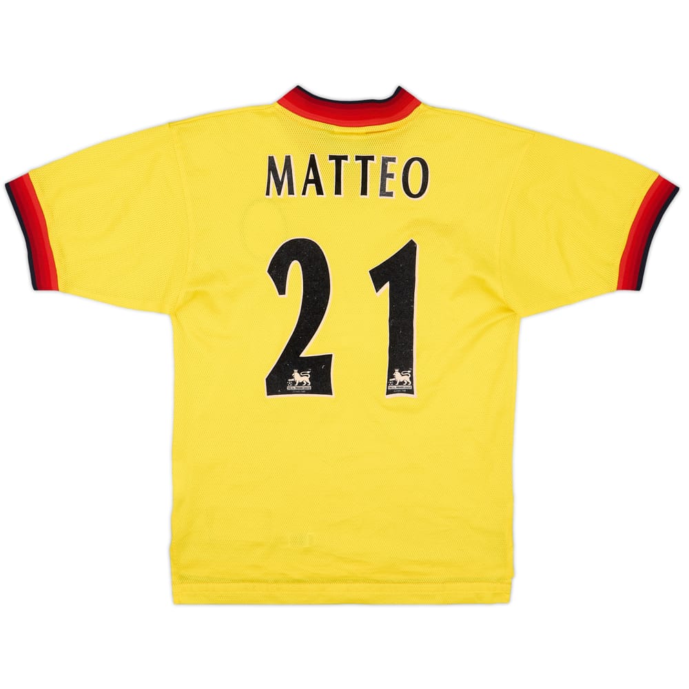 1997-99 Liverpool Away Shirt Matteo #21 - 8/10 - (S)