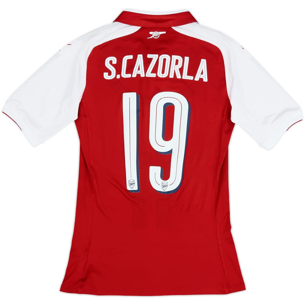 2017-18 Arsenal Player Issue (ACTV Fit) Home Shirt S.Cazorla #19 - 8/10 - (M)