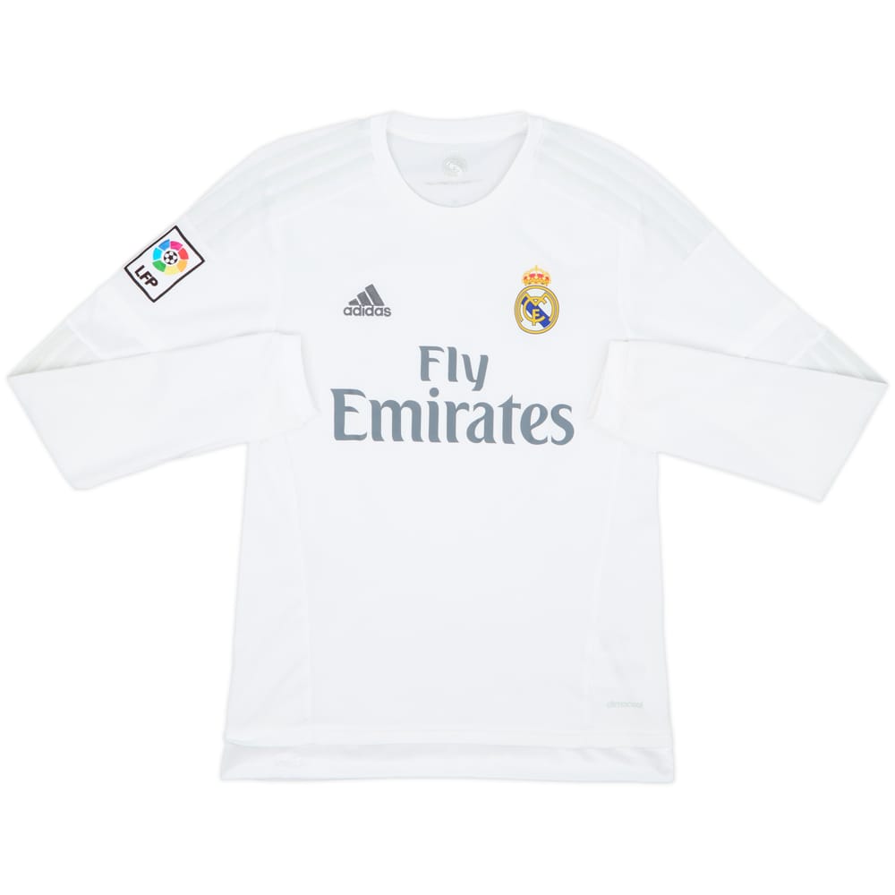 2015-16 Real Madrid Home L/S Shirt #11 - 5/10 - (S)