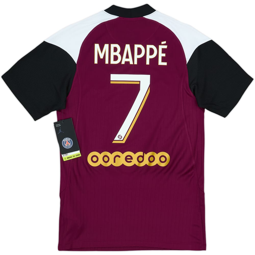 2020-21 Paris Saint-Germain Third Shirt Mbappe #7 (XS)