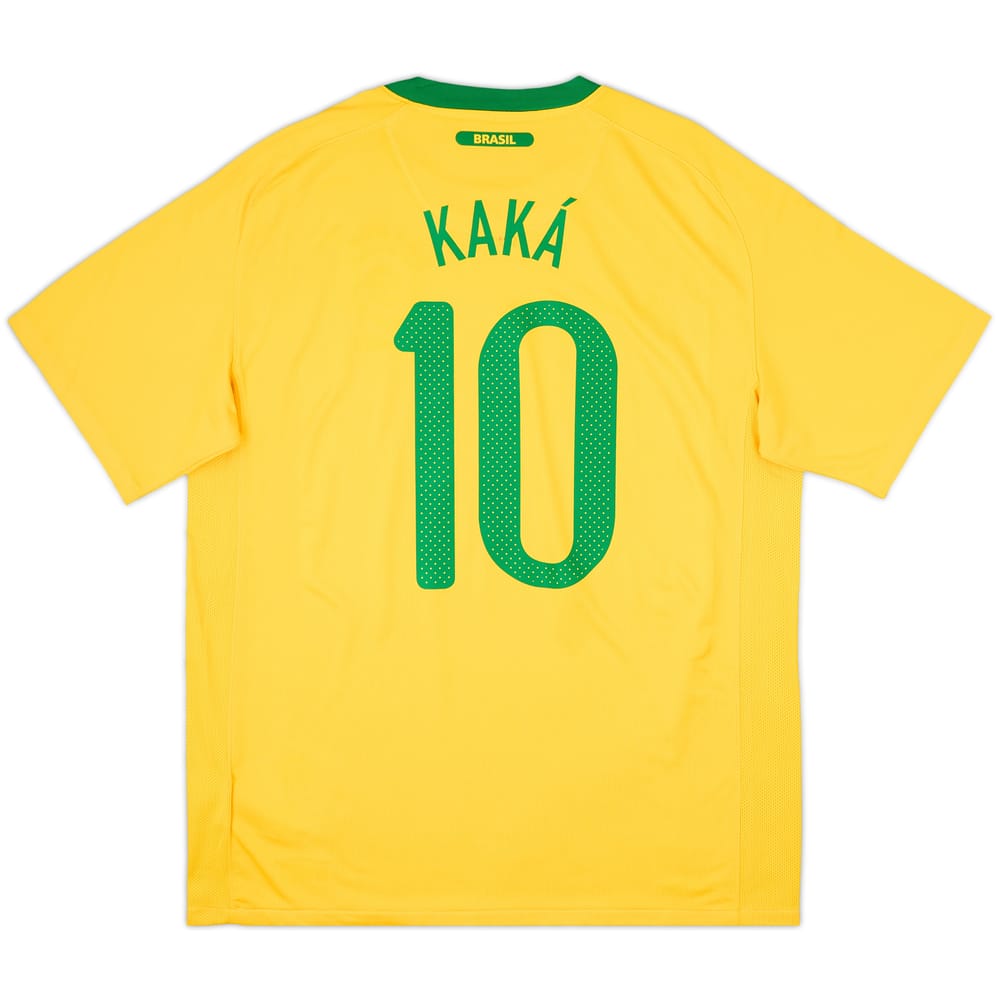 Camiseta de local de Brasil 2010-11 Kaka #10 (L)