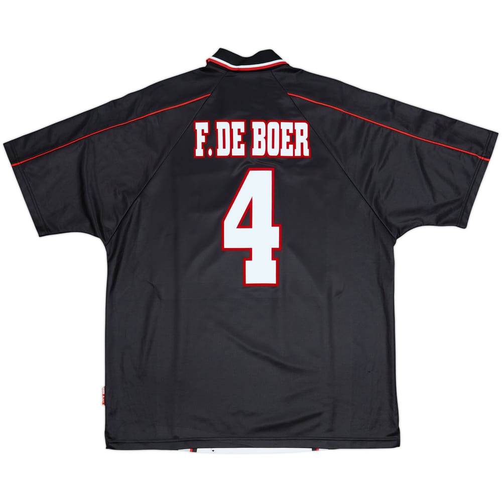 1998-99 Ajax Away Shirt F. De Boer #4 - 8/10 - (XL)