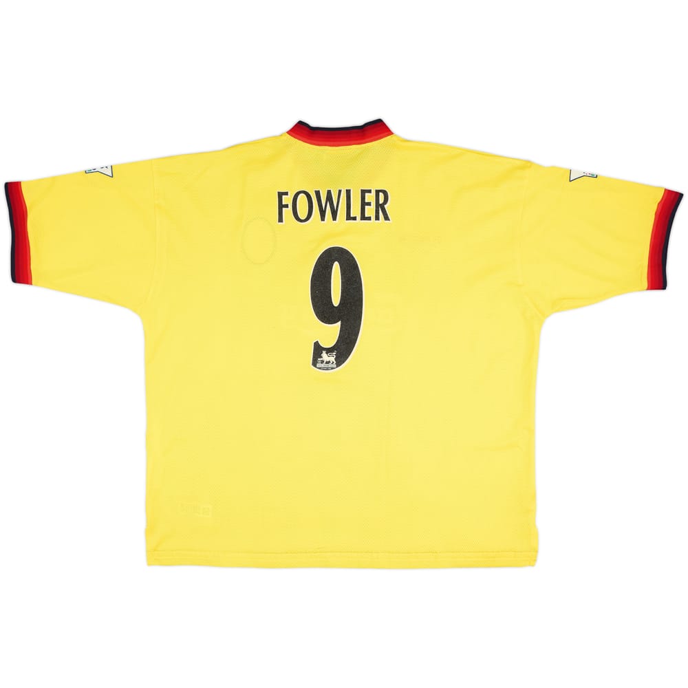 1997-99 Liverpool Visitante Camiseta Fowler #9 - 8/10 - (XXL)