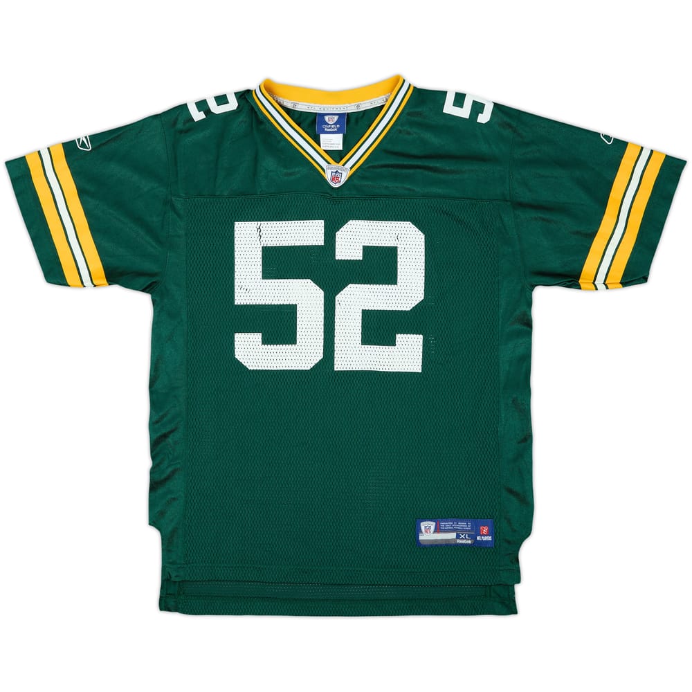 2009-11 Green Bay Packers Matthews #52 Reebok On Field Home Jersey - 7/10 - (XL.Boys)