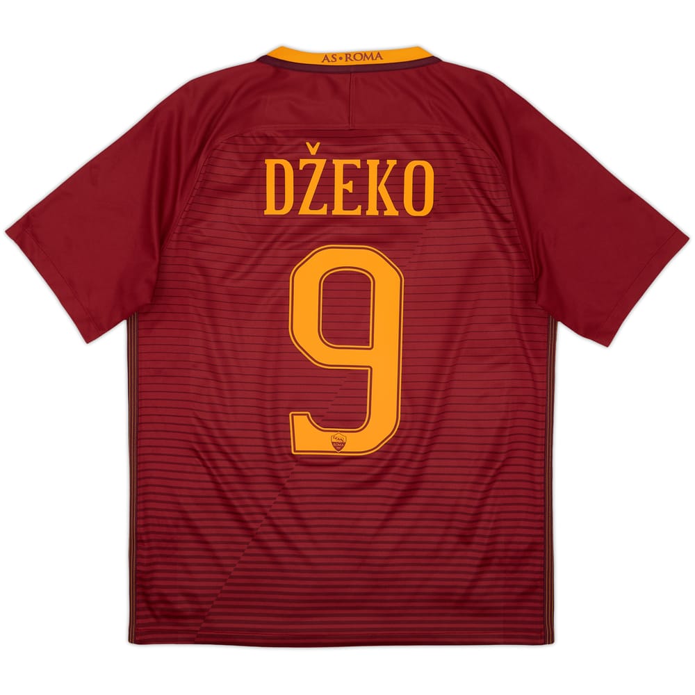 2016-17 Roma Home Shirt Dzeko #9 - 10/10 - (M)