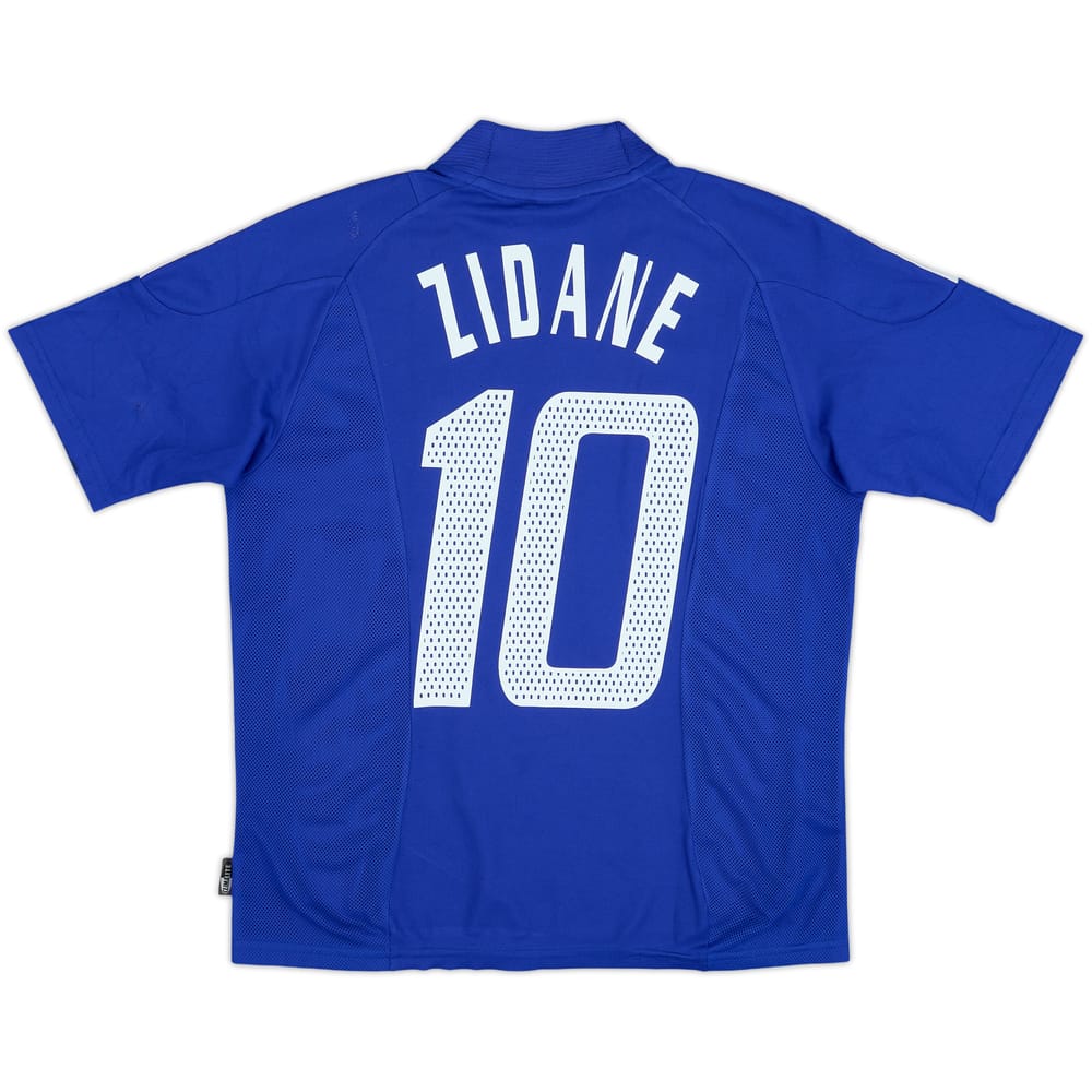2002-04 France Home Shirt Zidane #10 - 5/10 - (L.Boys)