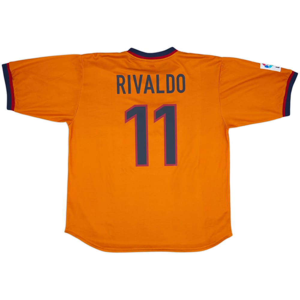 1998-00 Barcelona Away Shirt Rivaldo #11 - 8/10 - (XXL)