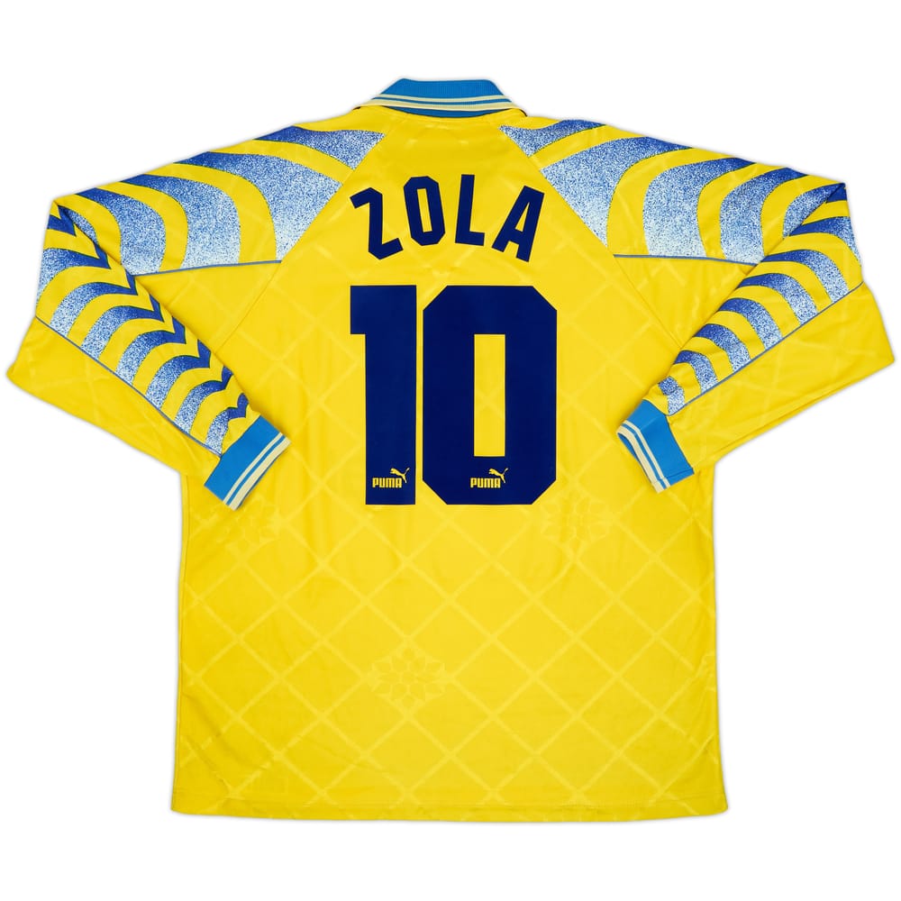 1995-96 Parma Third L/S Shirt Zola #10 - 7/10 - (L)