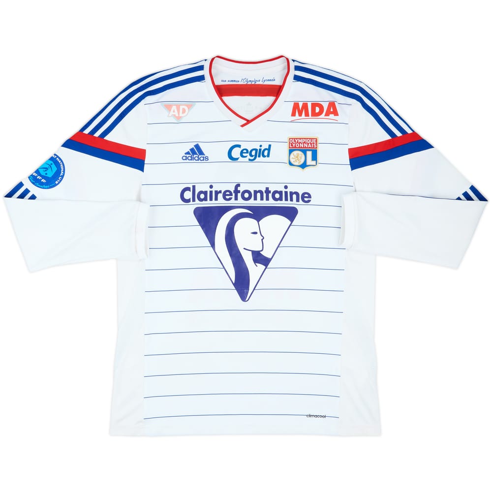 2014-15 Lyon Match Issue Home L/S Shirt #9