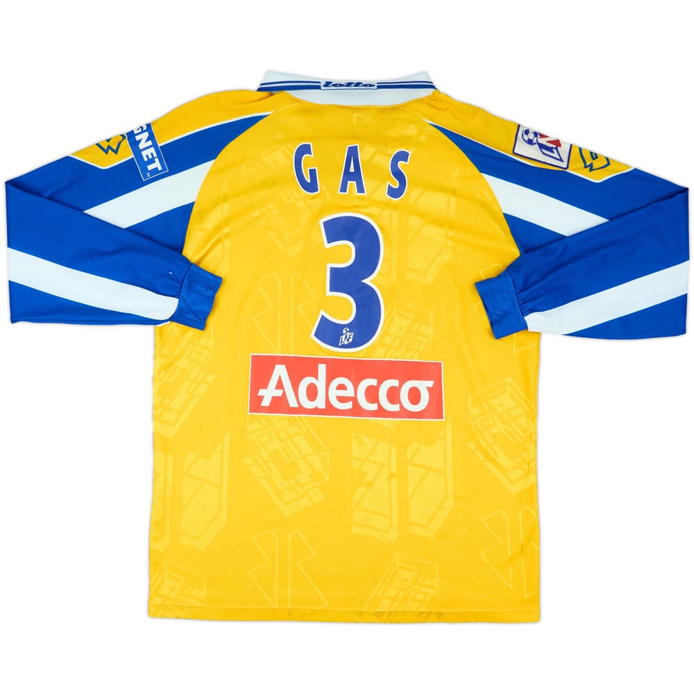 2000-01 Gueugnon Match Issue Home L/S Shirt Gas #3