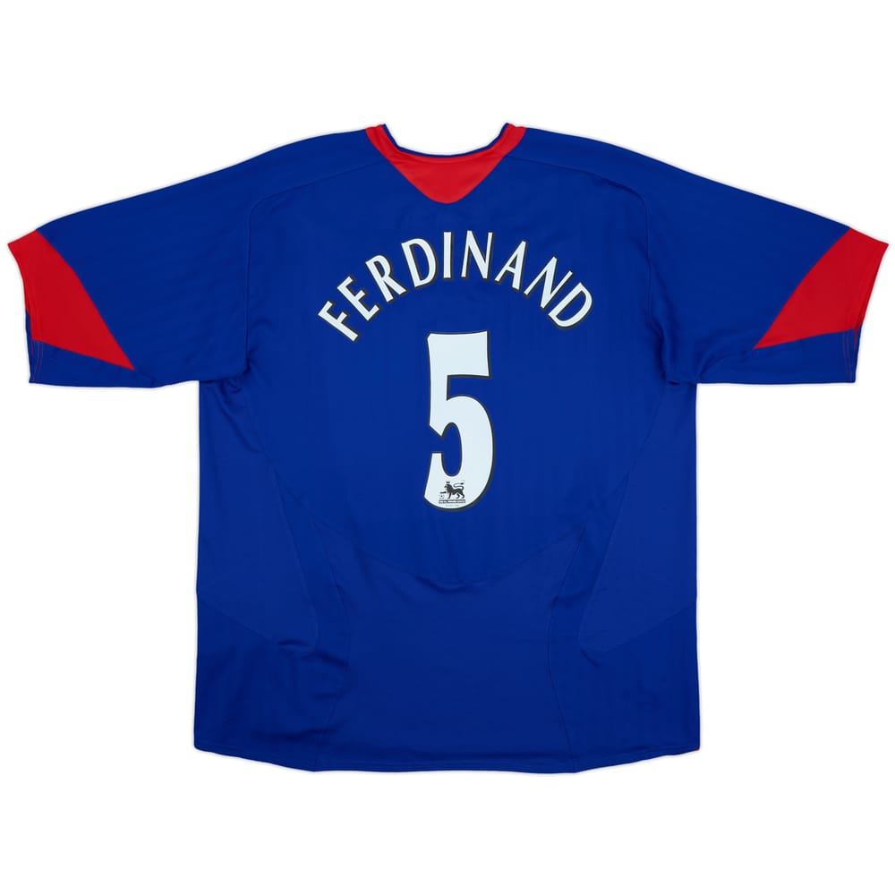 2005-06 Manchester United Away Shirt Ferdinand #5 - 9/10 - (XXL)