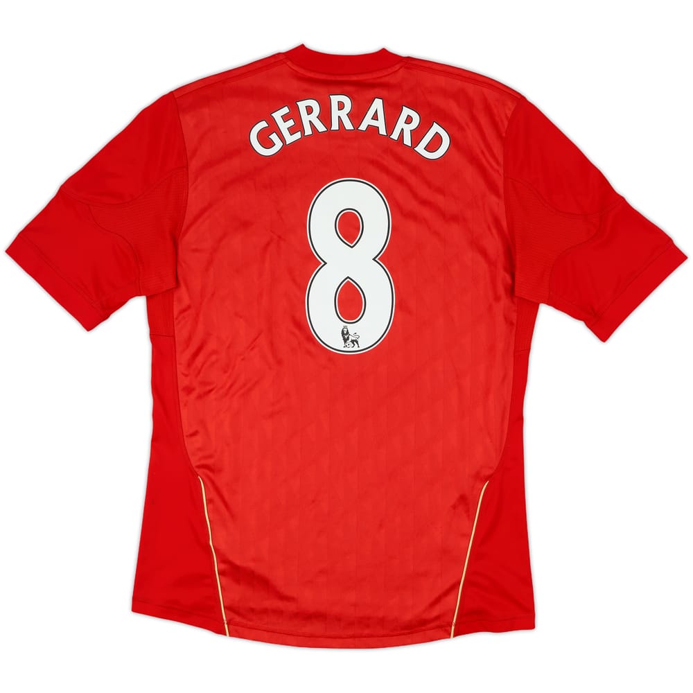 2010-12 Liverpool Home Shirt Gerrard #8 - 7/10 - (M)