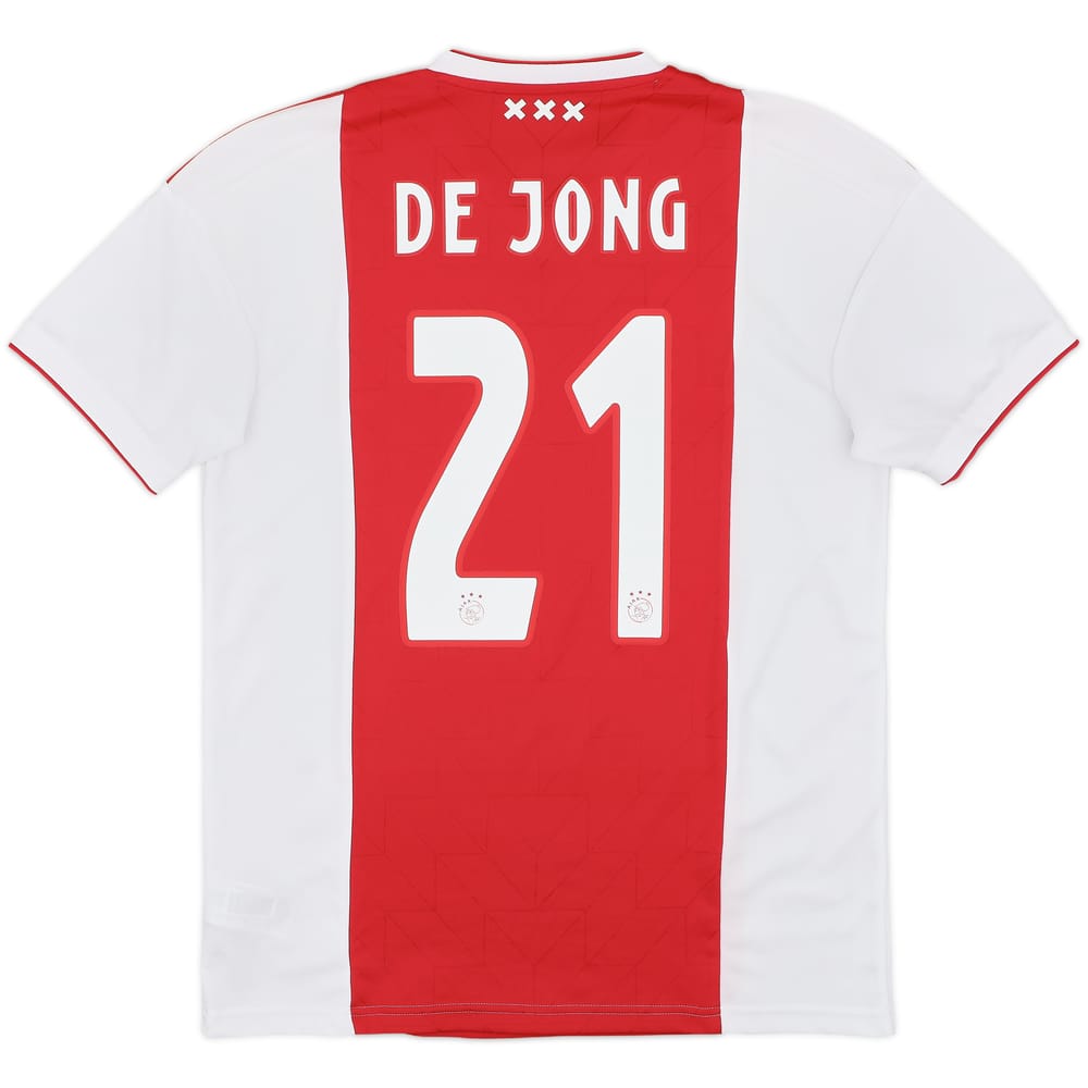 2018-19 Ajax Home Shirt De Jong #21 - 9/10 - (M)