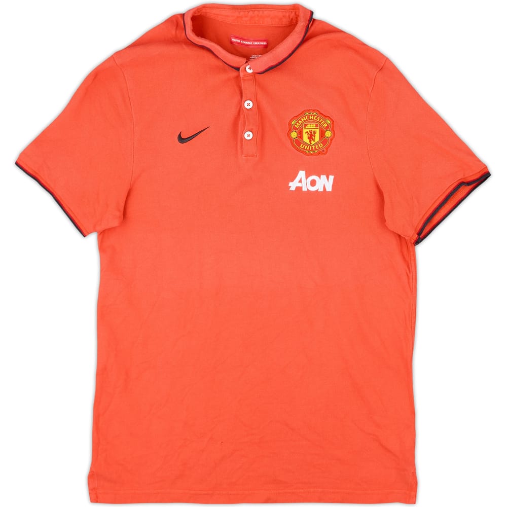 2012-13 Manchester United Nike Polo Shirt - 8/10 - (M)
