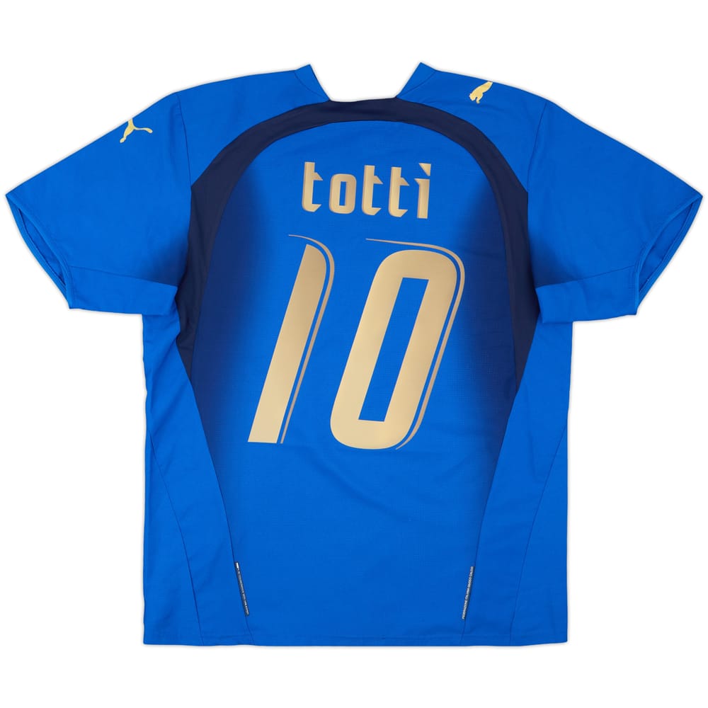 2006 Italy Home Shirt Totti #10 - 6/10 - (M)