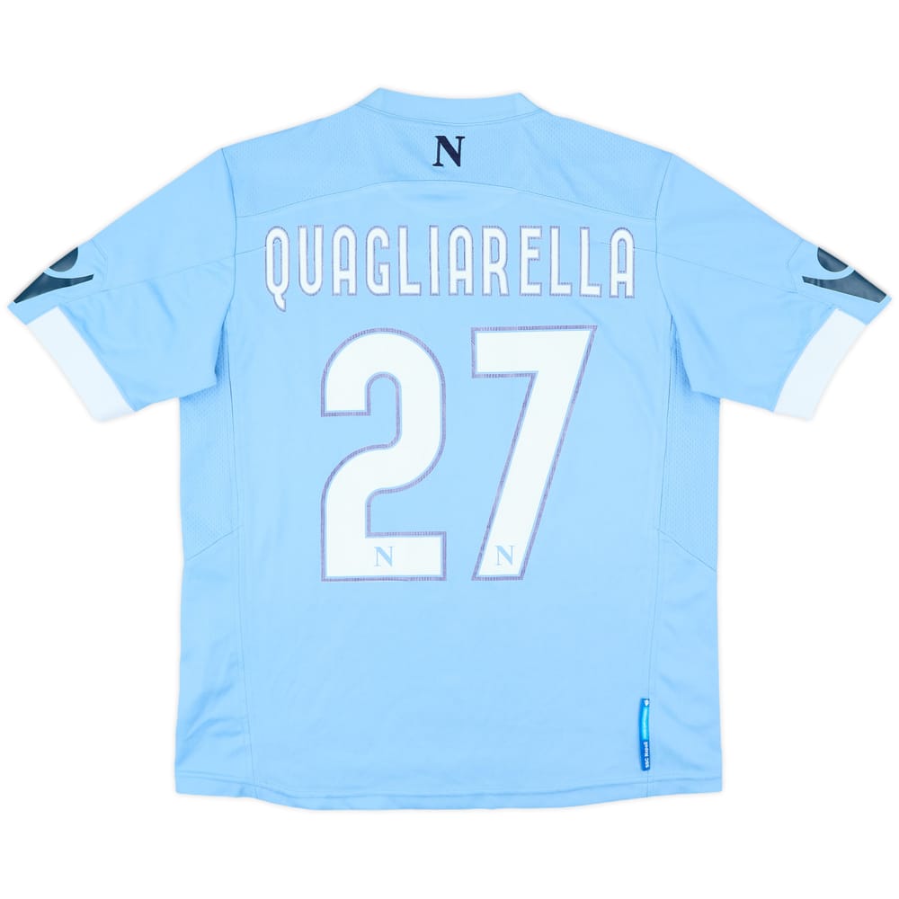 2010-11 Napoli Home Shirt Quagliarella #27 - 8/10 - (XL.Boys)