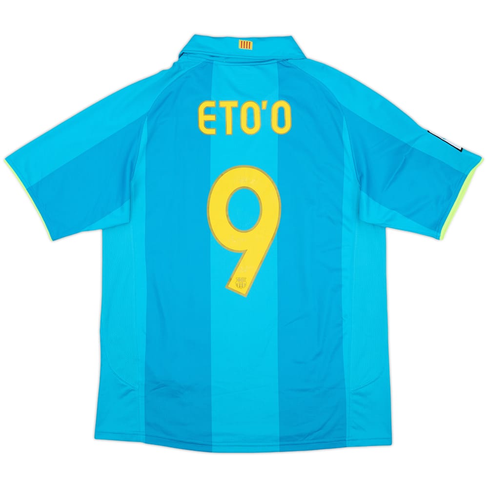2007-09 Barcelona Away Shirt Eto'o #9 - 7/10 - (M)