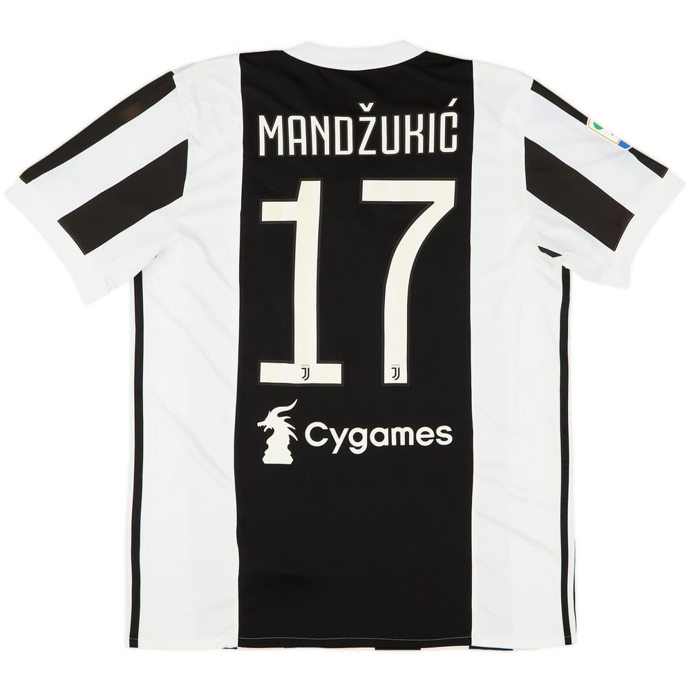 2017-18 Juventus Home Shirt Mandzukic #17 - 6/10 - (L)