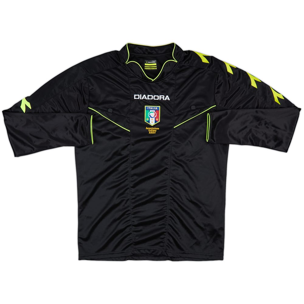 2013-14 Italy Diadora Referee L/S Shirt - 7/10 - (S)
