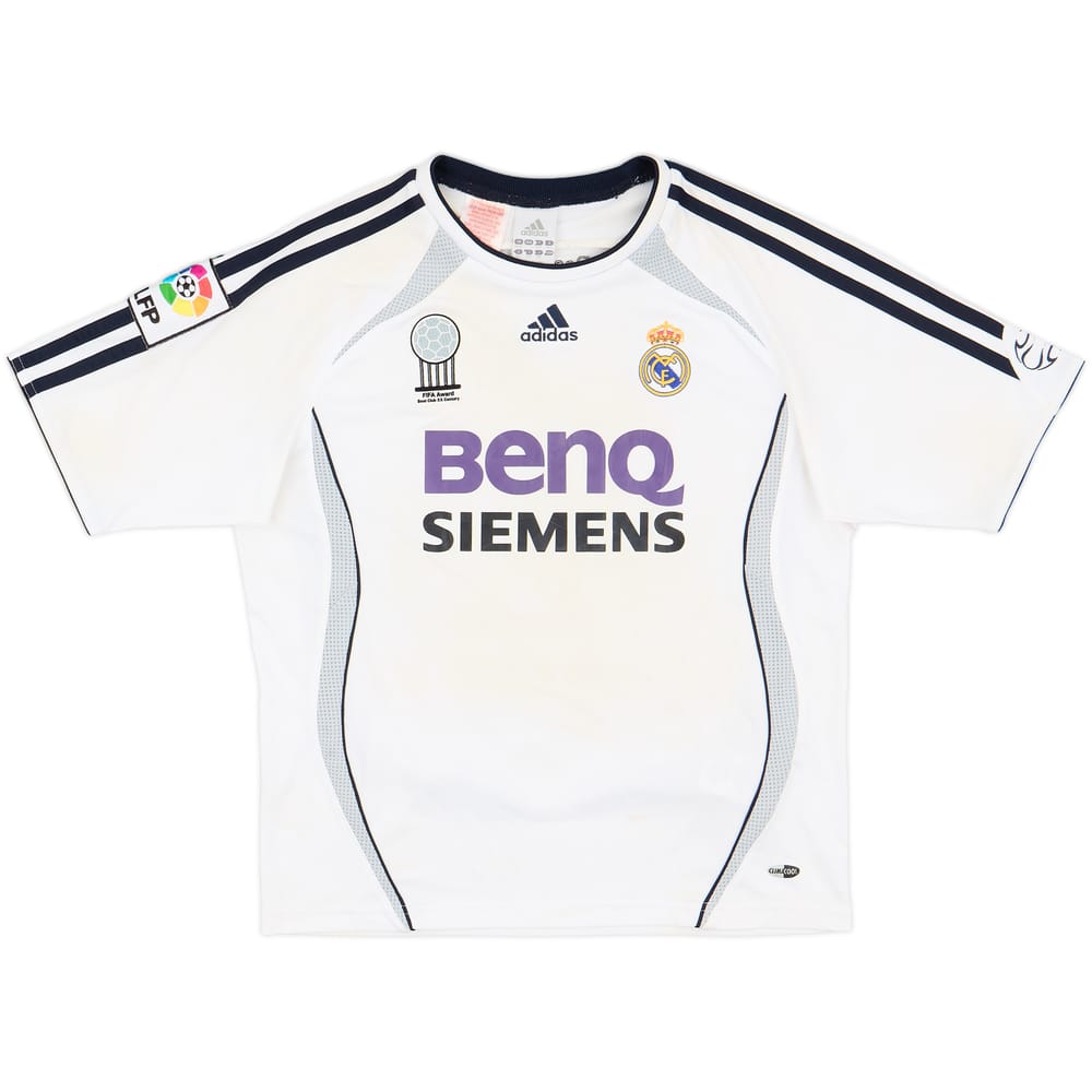 2006-07 Real Madrid Home Shirt - 7/10 - (M.Boys)