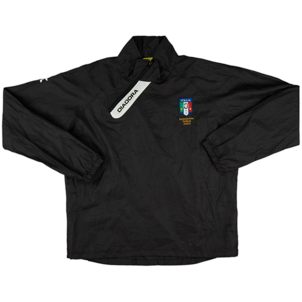2010s Italy Diadora Referee 1/4 Zip Rain Jacket - 7/10 - (M)