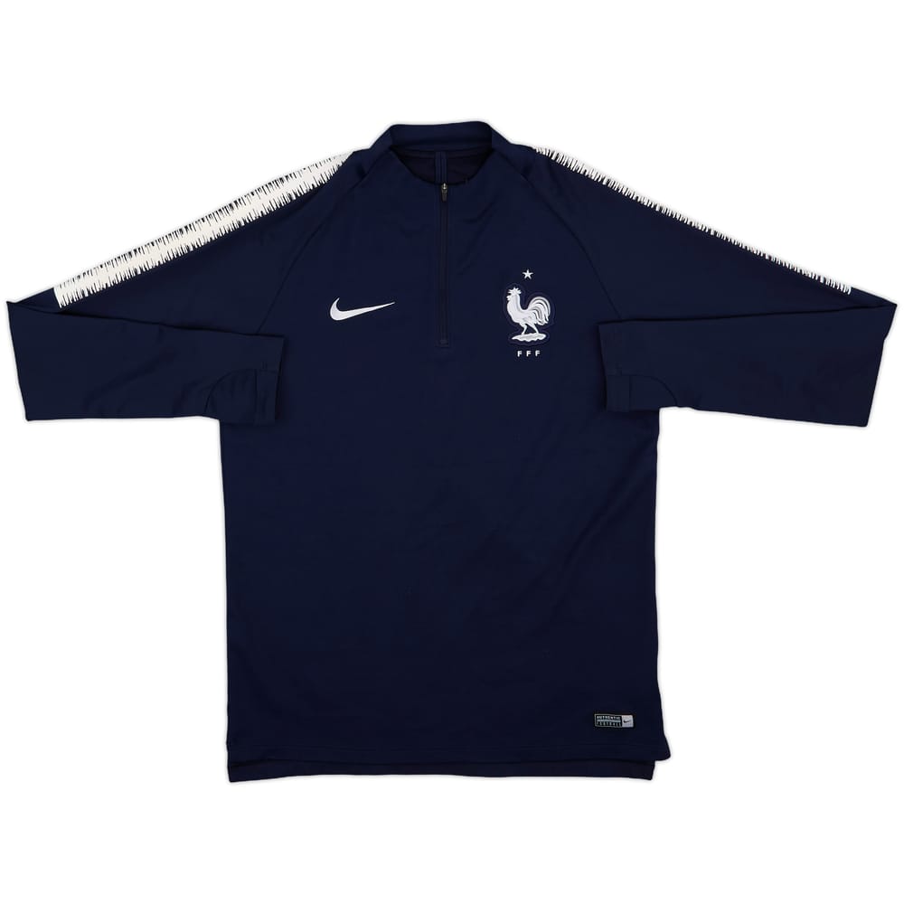 2018-19 France Nike 1/4 Zip Training Top - 8/10 - (M)