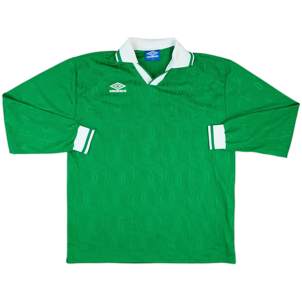 1990s Umbro Template L/S Shirt #18 - 7/10 - (XL)