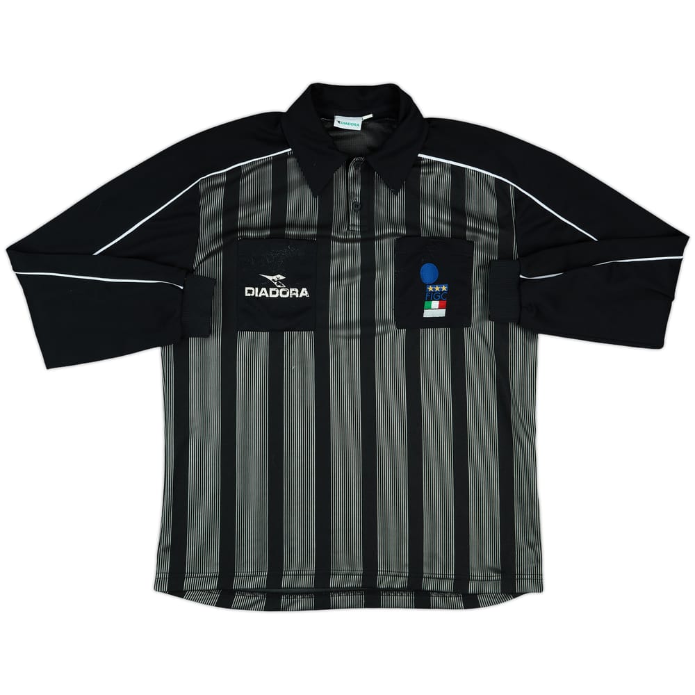 1990s Italy FIGC Diadora Referee L/S Shirt - 6/10 - (XL)