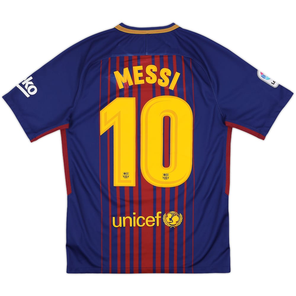 2017-18 Barcelona Home Shirt Messi #10 - 5/10 - (S)
