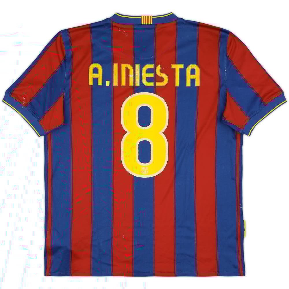 2009-10 Barcelona Home Shirt A.Iniesta #8 - 4/10 - (L)