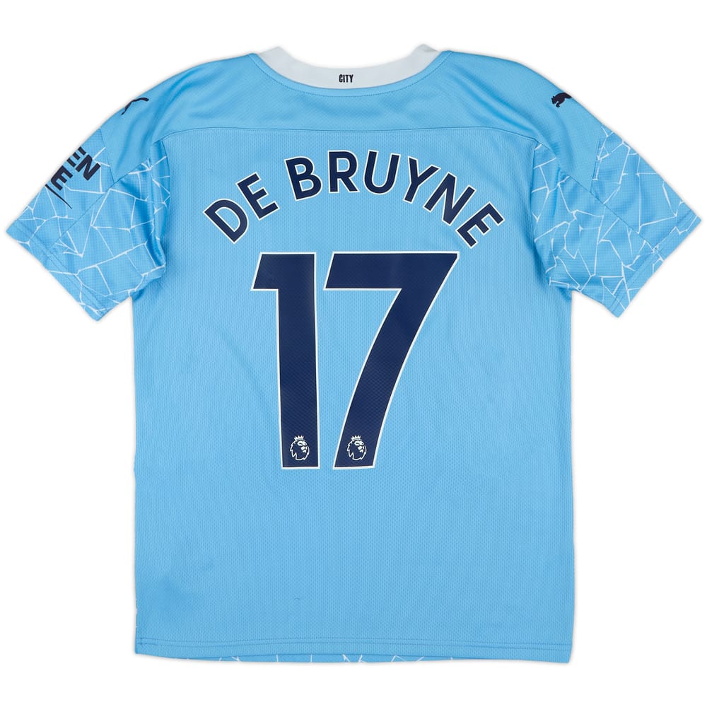 2020-21 Manchester City Home Shirt De Bruyne #17 - 9/10 - (S)