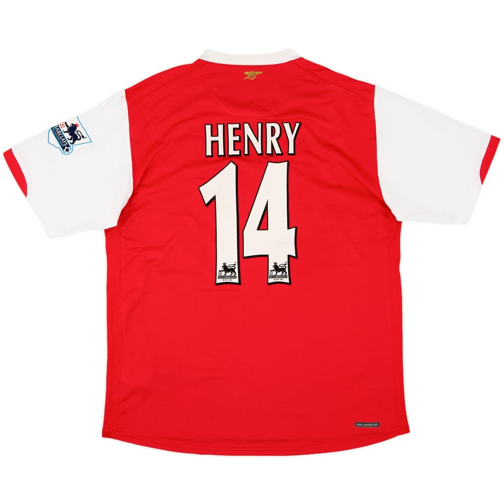 2006-08 Arsenal Home Shirt Henry #14 - 6/10 - (M)